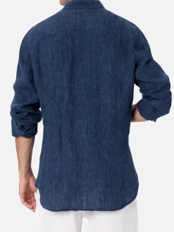 Herren-Delave-Hemd aus Leinen-Denim Greg