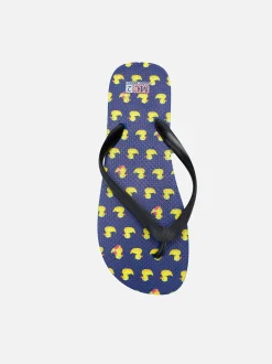 Herren-Flip-Flops mit Enten-Print