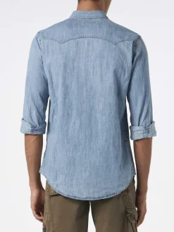 Herrenhemd aus Denim-Baumwolle