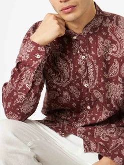 Herrenhemd mit Paisley-Print