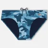 Herren-Jeans-Badehose mit Tarnmuster Cayo