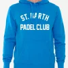 Herren-Kapuzenpullover aus Baumwolle mit St. Barth Padel Club-Aufdruck