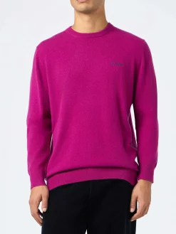 Herren-Pfingstrose-Pullover mit Rundhalsausschnitt aus Kaschmirmischung Regent