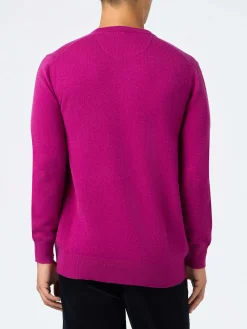 Herren-Pfingstrose-Pullover mit Rundhalsausschnitt aus Kaschmirmischung Regent