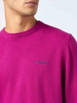 Herren-Pfingstrose-Pullover mit Rundhalsausschnitt aus Kaschmirmischung Regent