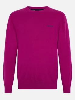 Herren-Pfingstrose-Pullover mit Rundhalsausschnitt aus Kaschmirmischung Regent