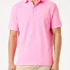Herrenpolo aus fluorosa Baumwolljersey
