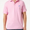 Herrenpolo aus rosafarbenem Baumwolljersey