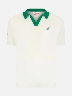 Herren-Poloshirt aus cremefarbenem Strick Newcomb | AUSTRALIAN BRAND SPECIAL EDITION