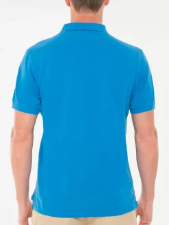 Herren-Poloshirt aus Stretch-Piquet mit Snoopy-Aufnäher | SNOOPY – PEANUTS™ SONDEREDITION