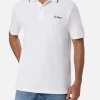 Herren-Poloshirt aus weißem Baumwollpiquet Beverly Hills