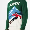 Herrenpullover Aspen mit Vintage-Postkartendruck