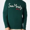 Herrenpullover aus Kaschmirmischung mit Sun Moritz-Stickerei
