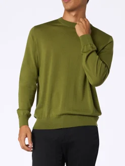 Herren-Pullover aus Pistazie-Merinowolle von Regent