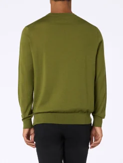 Herren-Pullover aus Pistazie-Merinowolle von Regent