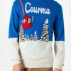 Herrenpullover Courma mit Vintage-Postkartendruck