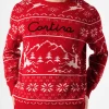 Herrenpullover im norwegischen Stil mit Cortina-Stickerei
