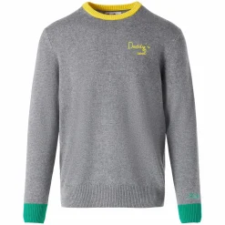 Herrenpullover in Grau mit Daddy's cool Stickerei