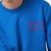 Herrenpullover mit A far l'amore comincia tu-Stickerei