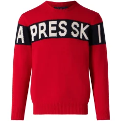 Herrenpullover mit Apres-Ski-Schriftzug