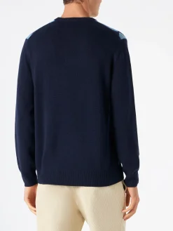 Herrenpullover mit Argyle-Print