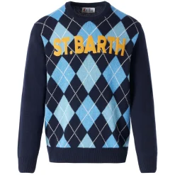Herrenpullover mit Argyle-Print