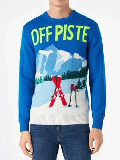 Herrenpullover mit Bergpostkarte