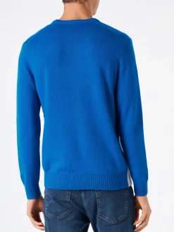 Herrenpullover mit Bergpostkarte