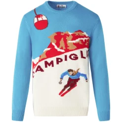 Herrenpullover mit Campiglio-Postkarte