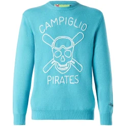 Herrenpullover mit Campiglio-Piraten-Stickerei