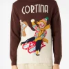 Herrenpullover mit Cortina-Postkartendruck
