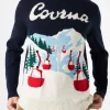 Herrenpullover mit Courmayeur-Postkarte