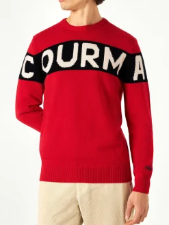 Herrenpullover mit Courma-Schriftzug