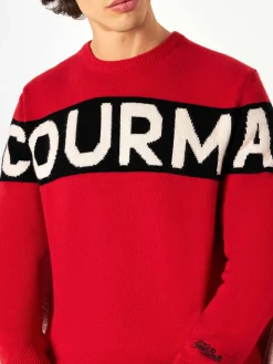 Herrenpullover mit Courma-Schriftzug
