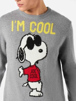 Herrenpullover mit grauem Rock Snoopy | SNOOPY – PEANUTS™ SONDEREDITION