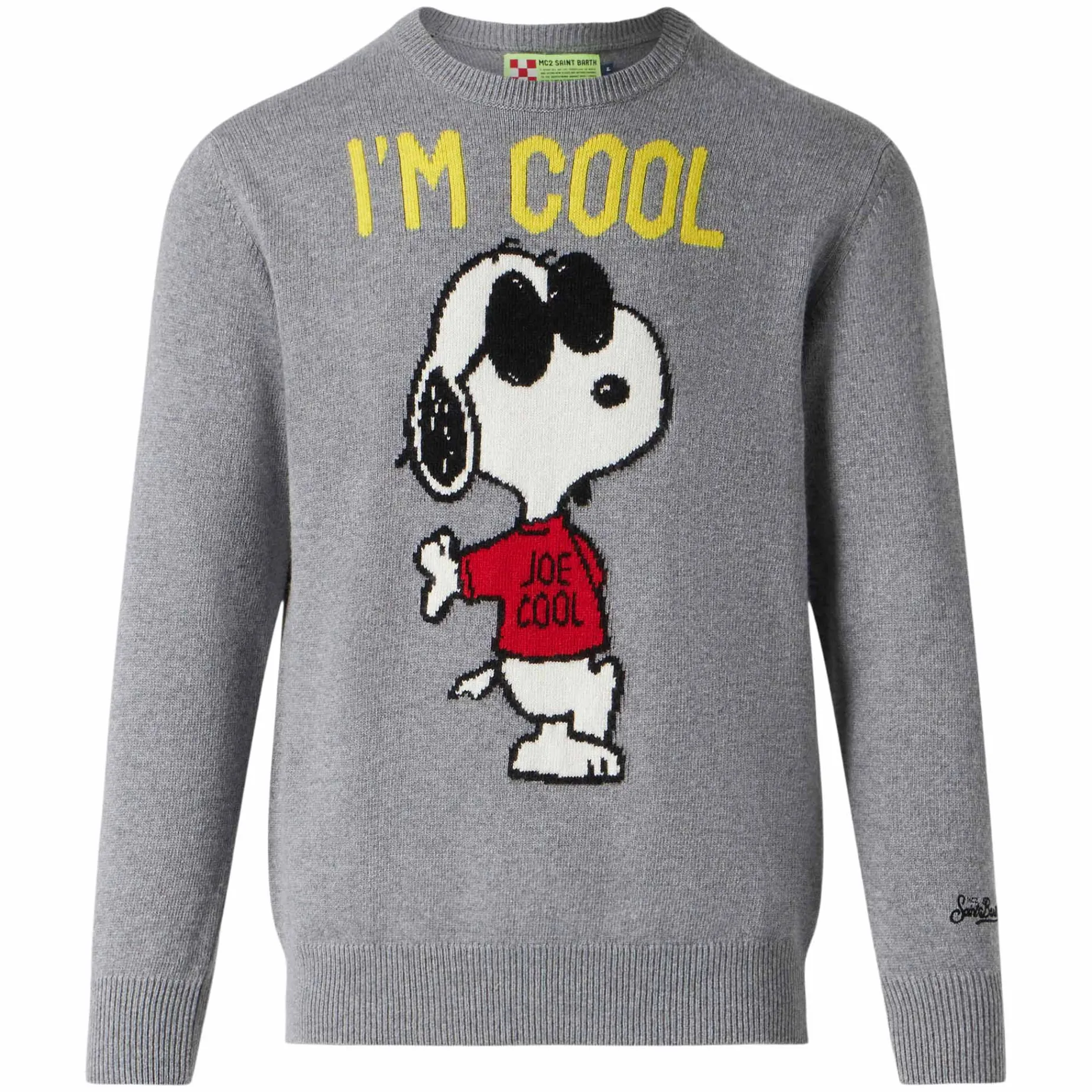 Herrenpullover mit grauem Rock Snoopy | SNOOPY – PEANUTS™ SONDEREDITION
