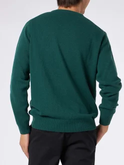 Herrenpullover mit New-York-Apfel-Print