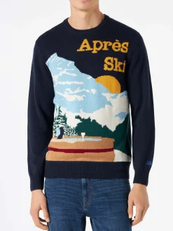 Herrenpullover mit Postkarte