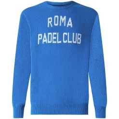 Herrenpullover mit Roma Padel Club-Jacquard-Print