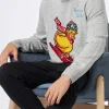 Herren-Pullover mit Rundhalsausschnitt und Crypto Ducky-Jacquard-Print | CRYPTO PUPPETS SONDERAUSGABE