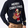 Herren-Pullover mit Rundhalsausschnitt und Homer-Simpson-Jacquard-Print | DIE SIMPSONS-SONDERAUSGABE