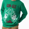 Herrenpullover mit Rundhalsausschnitt und GIN-GLE-bells-Jacquard-Print
