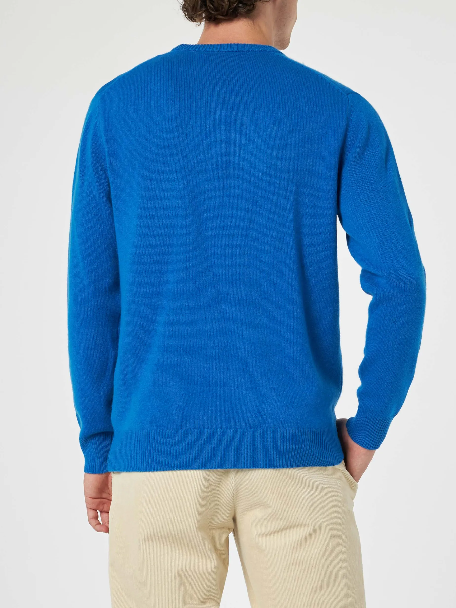 Herren-Pullover mit Rundhalsausschnitt und Crypto Ducky-Jacquard-Print | CRYPTO PUPPETS SONDERAUSGABE