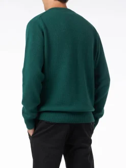 Herrenpullover mit Rundhalsausschnitt und Vespa-Jacquard-Print | VESPA© SONDEREDITION