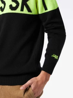 Herrenpullover mit Rundhalsausschnitt und Après-Ski-Jacquard-Print