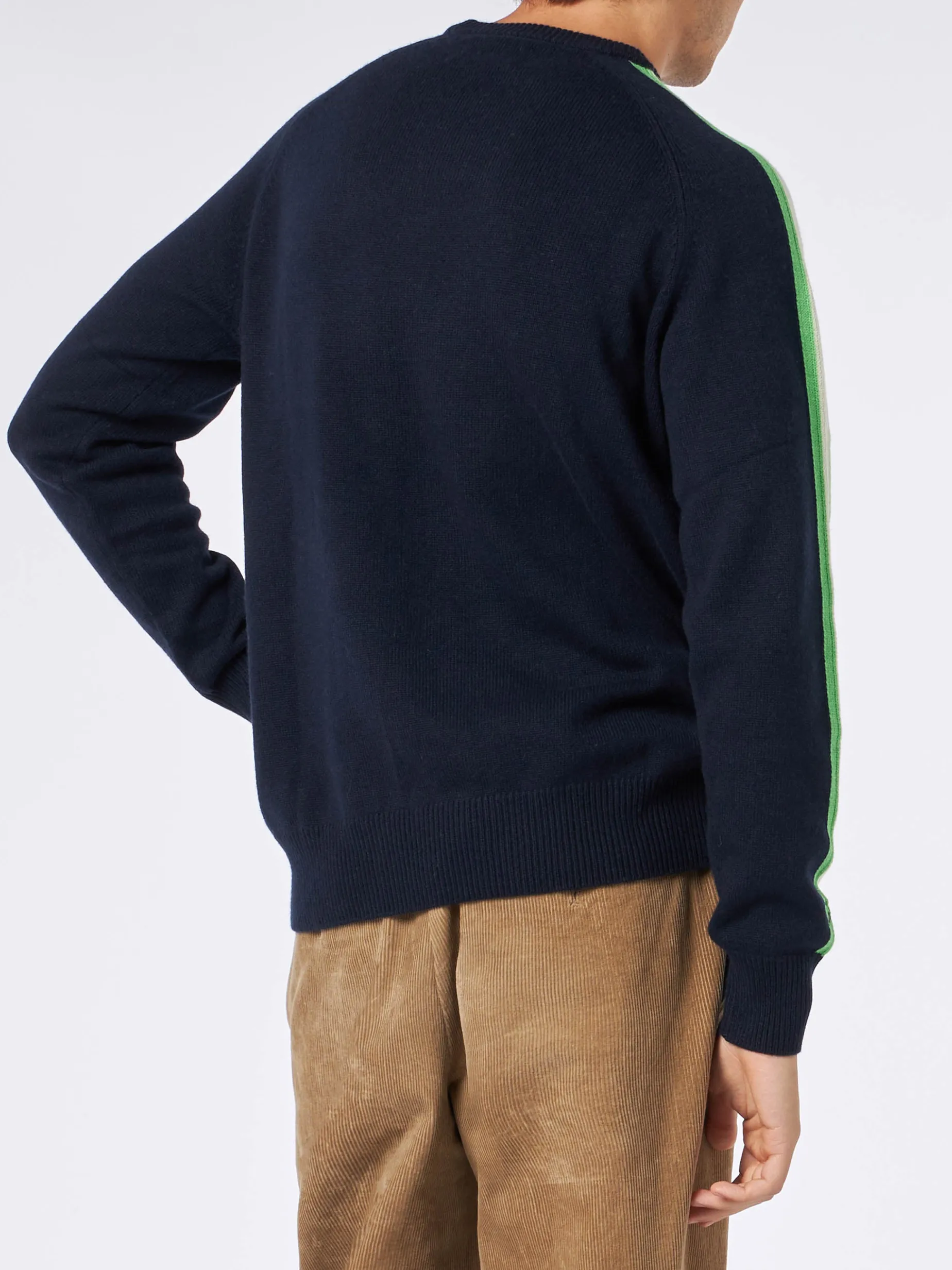 Herrenpullover mit Rundhalsausschnitt und Bart-Simpson-Jacquard-Print | DIE SIMPSONS-SONDERAUSGABE