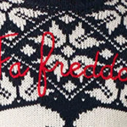 Herrenpullover mit Rundhalsausschnitt und norwegischem Muster