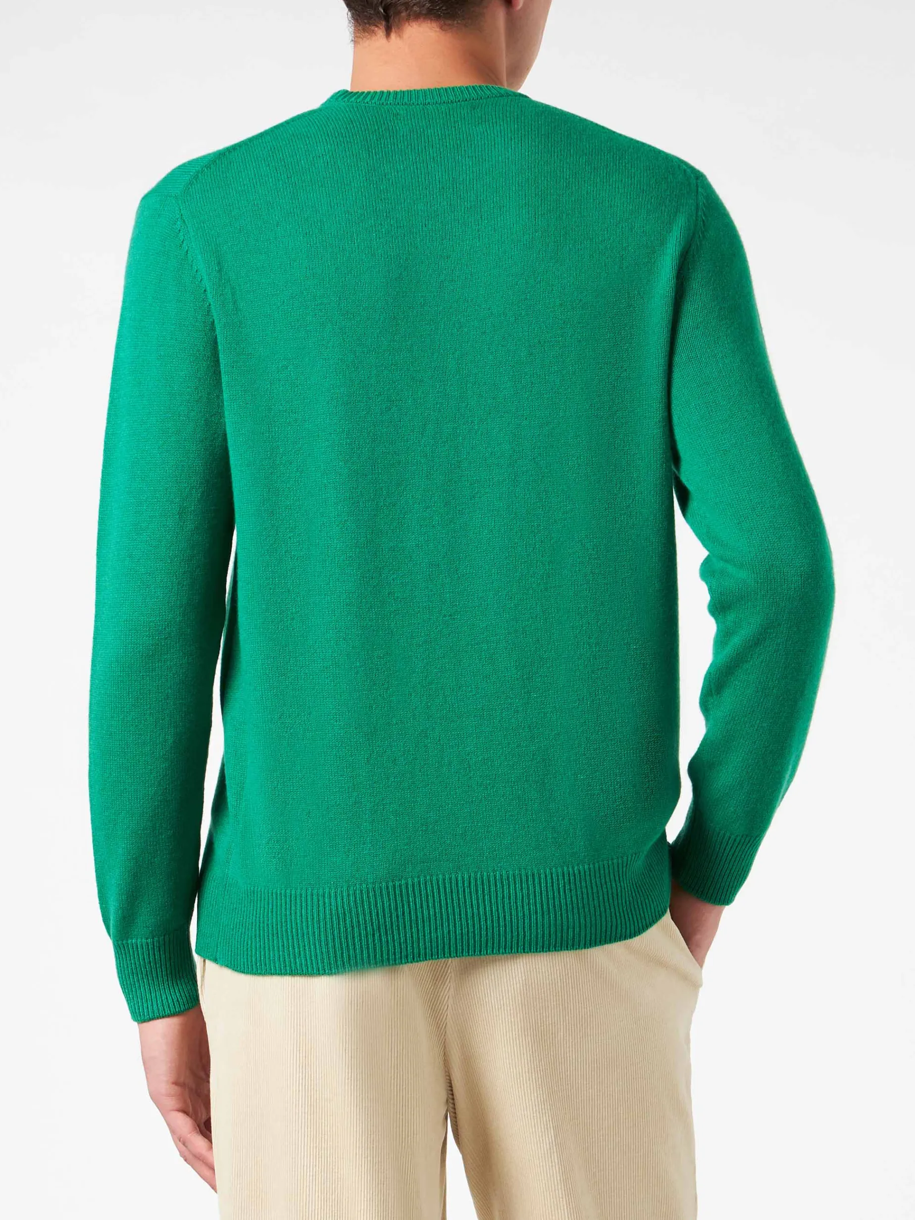 Herrenpullover mit Rundhalsausschnitt und Snoopy-Tennis-Jacquard-Print | SNOOPY – ©PEANUTS SONDERAUSGABE