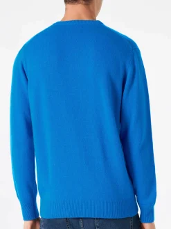 Herrenpullover mit St. Barth Padel Club-Schriftzug