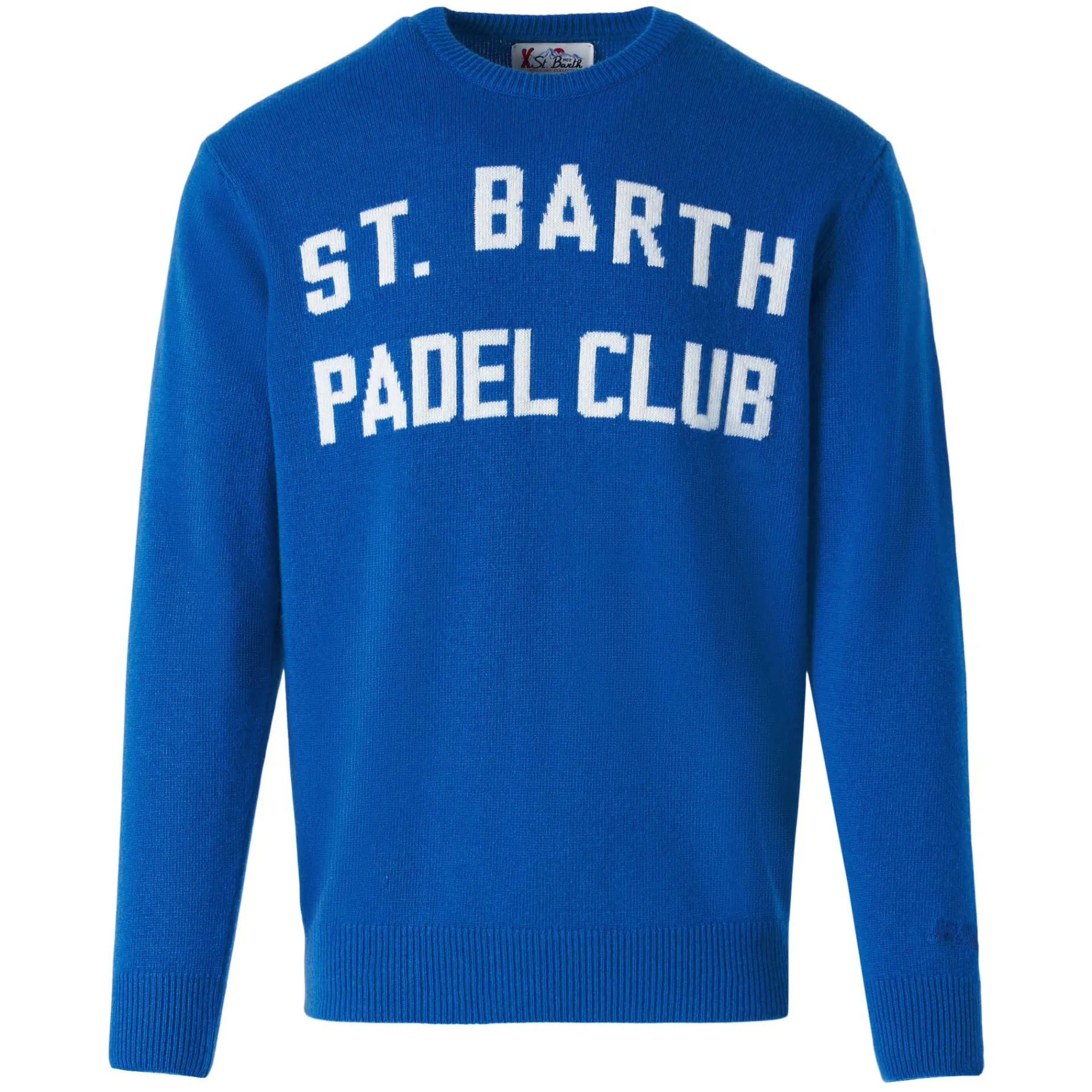 Herrenpullover mit St. Barth Padel Club-Schriftzug